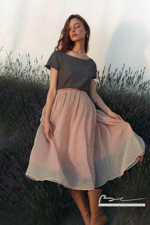 Laetitia Casta showcases eco-friendly fashion in nature's beauty